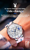 PLAYBOY Luxury Brand Casual Waterproof Quartz Silicone Strap Sports Elegant High-end Wrist Watch for Men