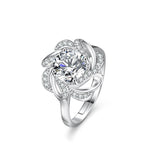 Sparkling Gra Certified Three-piece 1.0 Carat Moissanite Diamonds ring pendant necklace earrings Fine Jewellery Set - The Jewellery Supermarket
