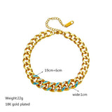 316L Stainless Steel Gold Colour Heart Butterfly Thick Bracelet For Women - High Quality Charming Jewellery - The Jewellery Supermarket