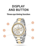 Original Maserati Blue Gold Men's Luxury Gold Fashion Trend Dial European and American Business watch