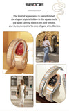 New Arrival High-End Snake Shaped Zircon Diamonds Inlaid Women's Retro Lightweight Luxury Quartz Watches