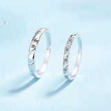 Luxury Moissanite Diamonds Couple Wedding Rings - 925 Sterling Silver Fashion Simple Fine Jewellery
