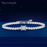 Radiant 1ct D Color VVS1 14K WGP Radiant Cut Square High Quality Moissanite Diamonds Bracelets - Luxury Jewellery - The Jewellery Supermarket
