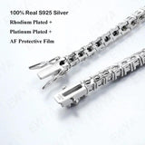 Sparkling 0.1ct 3mm D VVS1 Moissanite Diamonds Bracelet with GRA -  Sterling Silver Wedding Party Fine Jewellery - The Jewellery Supermarket