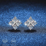 Light Luxury Niche 0.8 Carat *2 Moissanite Diamonds Earrings Classic Fashion Design 925 Sterling Silver Fine Jewellery - The Jewellery Supermarket