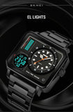 Trendsetter Casual 2 Display Chrono Hipster Waterproof Steel Bracelet Back Light Analog Digital Sport Watches - The Jewellery Supermarket