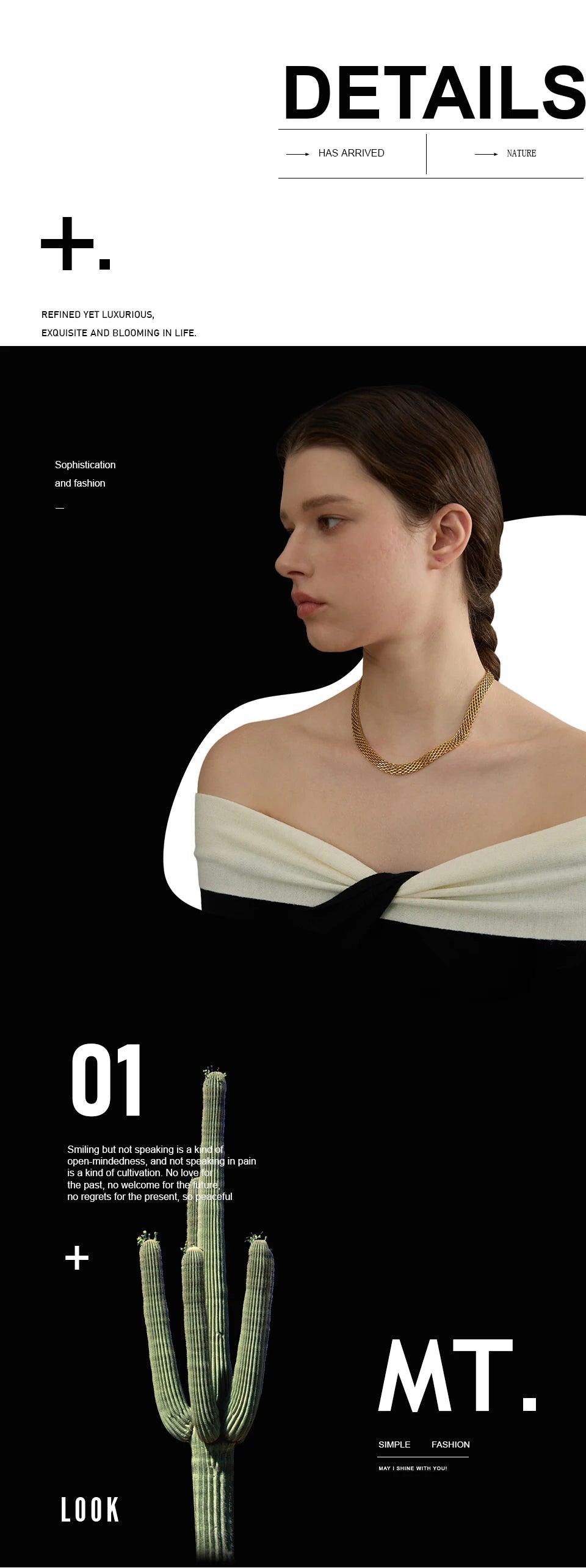 New Waterproof Stainless Steel Metal Cuban Chain Wide Neck Necklace Gold Silver Colour Trendy Statement Jewellery - The Jewellery Supermarket