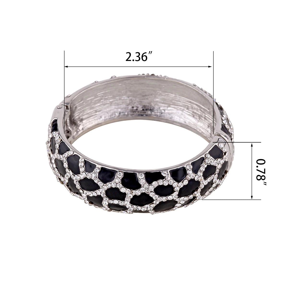 New Arrival Lady's Enameled Colorful Rhinestones Fashion Bracelet - Chunky Bangle Women Costume Statement Jewellery - The Jewellery Supermarket