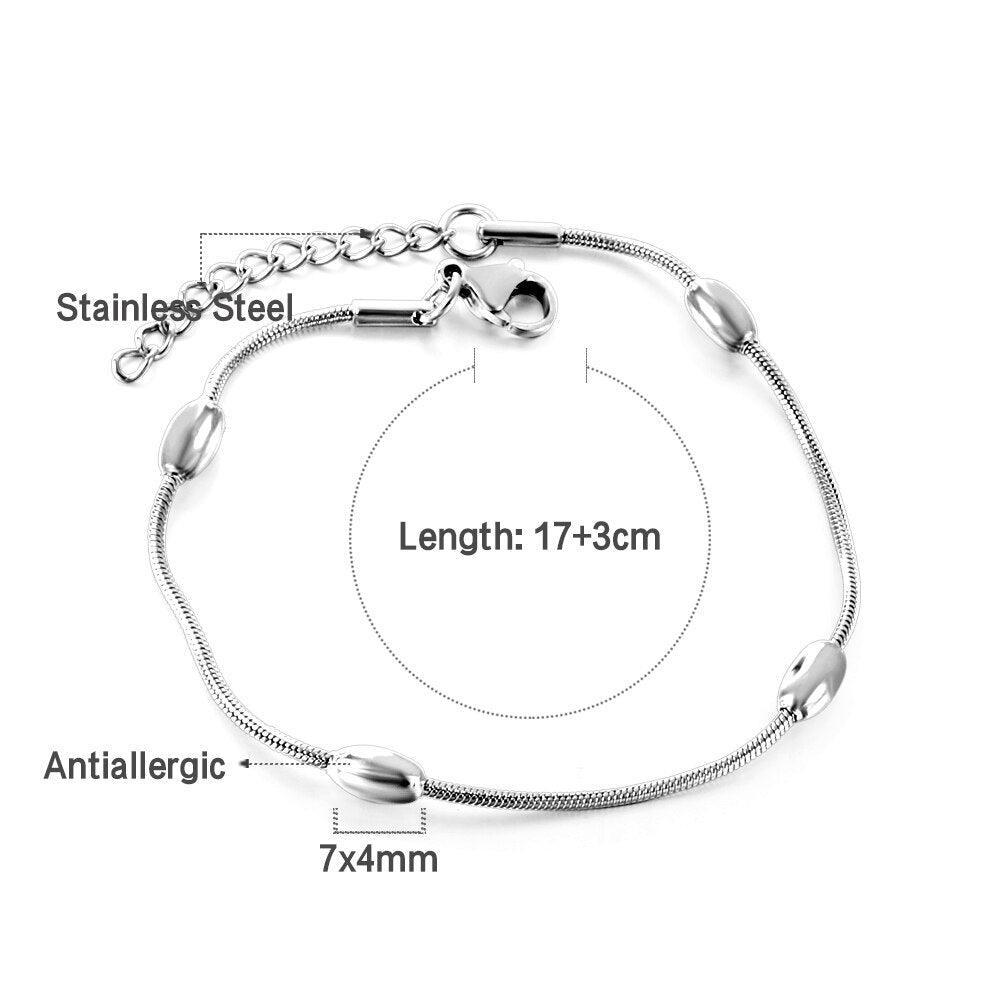 Elegant White Shell Charm Bracelet For Women - Hollow Flower Chain Stainless Steel Luxury Jewellery  - The Jewellery Supermarket