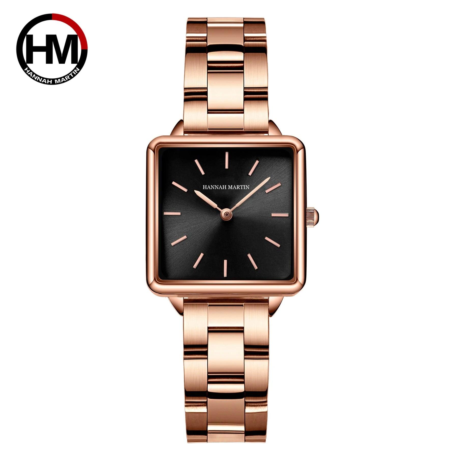 Simple Design Top Brand Stainless Steel Strap Quartz Ladies Watch - 3ATM Waterproof Multifunctional Women's Watches