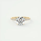 Amazing 925 Sterling Silver GRA Certified VVS1 D Color Moissanite Solitaire Wedding Engagement Fine Rings for Women