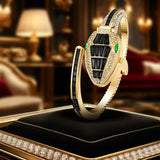 Fashionable Snake Design Style, Elegant and Unique High-End Women's Quartz Watches with Niche and Atmospheric Design