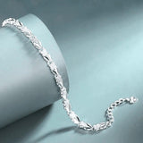 Fine Charming 925 Sterling silver Heart Lucky Clover Bracelets For women - Pretty Fashion Jewellery Gifts - The Jewellery Supermarket