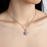 Sparkling Gra Certified Three-piece 1.0 Carat Moissanite Diamonds ring pendant necklace earrings Fine Jewellery Set - The Jewellery Supermarket
