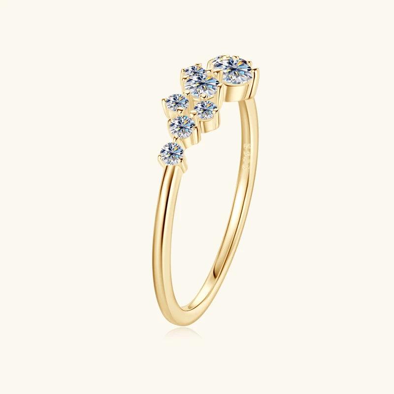 Remarkable GRA Certified Full Moissanite Diamonds Engagement Wedding Ladies Rings 925 Sterling Silver Fine Jewellery