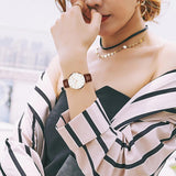 New Arrival Minimalist Style Ultra Thin Dial Elegant Ladies Watch Leather Strap Women's Dress Wristwatches