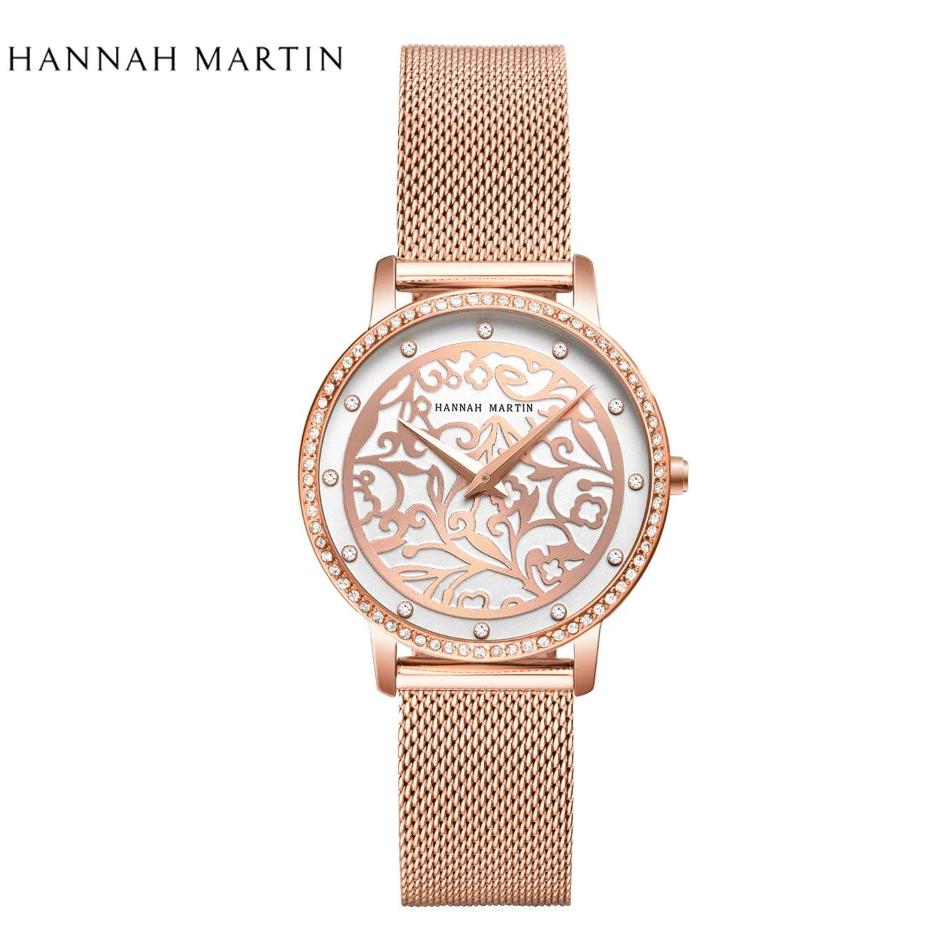 Elegant Top Layer Cowhide or Stainless Steel Strap Luxury Watch Quartz Movement 3ATM Waterproof Ladies Watches