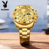 PLAYBOY High Quality Multifunction Best Selling Original Luxury Waterproof Fashion Business Quartz Wrist Watches