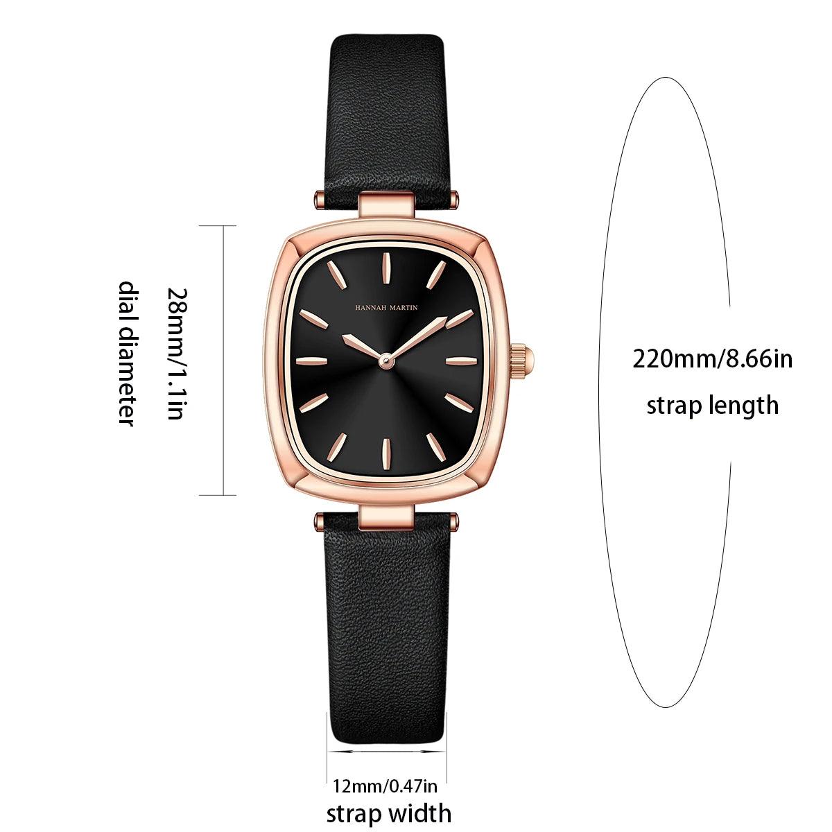 New Elegant Womens Top Brand Watch Original Leather Rose Gold Tone 3Bar Waterproof Fashion Quartz Watches for Women