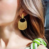 Fashion Statement Long Gold Plated Bling Tassel Earrings For Women and Girls - Stainless Steel Daily Fashion Jewellery - The Jewellery Supermarket