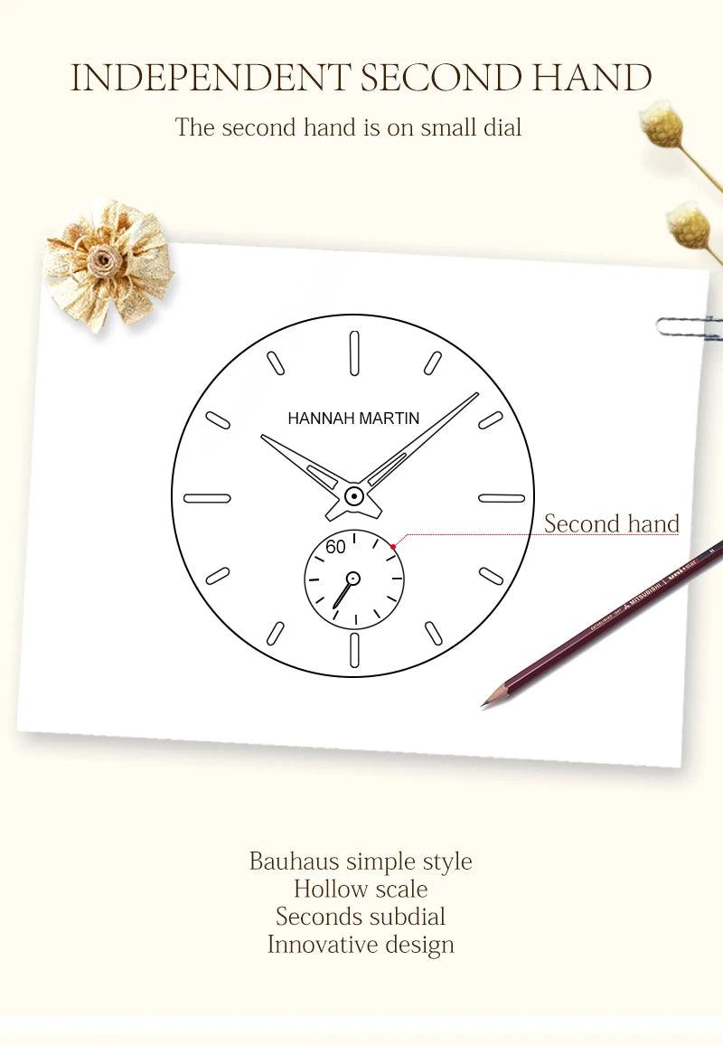 New Rose Gold Tone Elegant Stainless Steel Lady's Watch. Adjustable Multi Function Movement Quartz Wristwatches