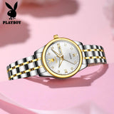 Elegant Fashion Luxury Brand Stainless Steel Waterproof Calendar Luminous Original Quartz Women's Wristwatches