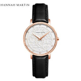 Elegant Top Layer Cowhide or Stainless Steel Strap Luxury Watch Quartz Movement 3ATM Waterproof Ladies Watches