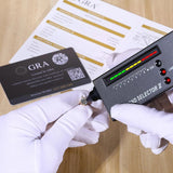 18K White Gold VVS1 Clarity Round 0.1-2ct D Colour Moissanite Diamonds Earrings Silver Screw Back Earrings - The Jewellery Supermarket