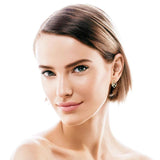 Exquisite Multilayer Circle Bling Moissanite Diamonds Earrings For Women - Silver Huggies Hoop Earrings Fine Jewellery - The Jewellery Supermarket