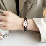 New Elegant Womens Top Brand Watch Original Leather Rose Gold Tone 3Bar Waterproof Fashion Quartz Watches for Women