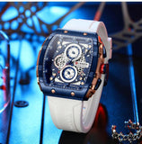 Top Brand Luxury Square Quartz Men's Watches - Waterproof Luminous Chronograph Watches for Men - The Jewellery Supermarket
