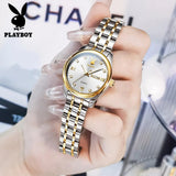 Elegant Fashion Luxury Brand Stainless Steel Waterproof Calendar Luminous Original Quartz Women's Wristwatches