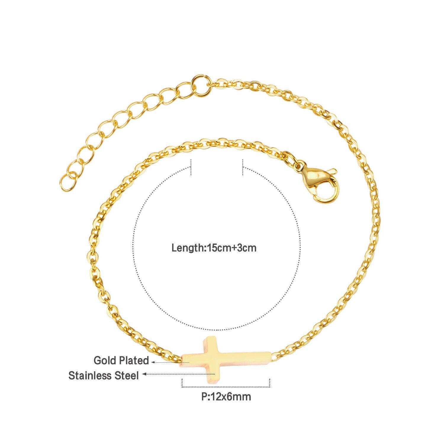 Simple Trendy Charm Bracelets for Women - Stainless Steel Infinity 8 Snowflake Hamsa Hand Tiny Chain Jewellery - The Jewellery Supermarket