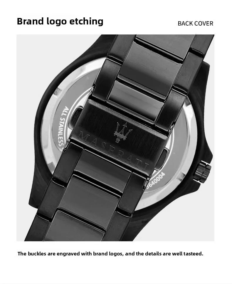 Maserati Hollowed Out automatic Mechanical Watch Europe and the United States Big Dial Leisure Business Wrist Watch