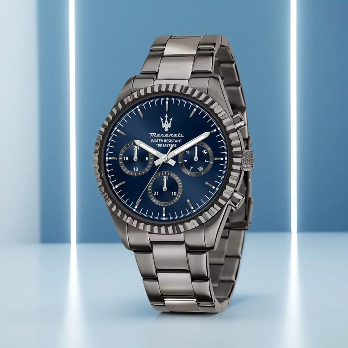 Original Maserati Blue Gold Men's Luxury Gold Fashion Trend Dial European and American Business watch