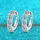 Stunning 18KGP 3cttw D Colour Moissanite Diamonds Hoop Earrings for Women - Sparkling Silver Fine Jewellery