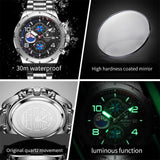 PLAYBOY High Quality Multifunction Best Selling Original Luxury Waterproof Fashion Business Quartz Wrist Watches