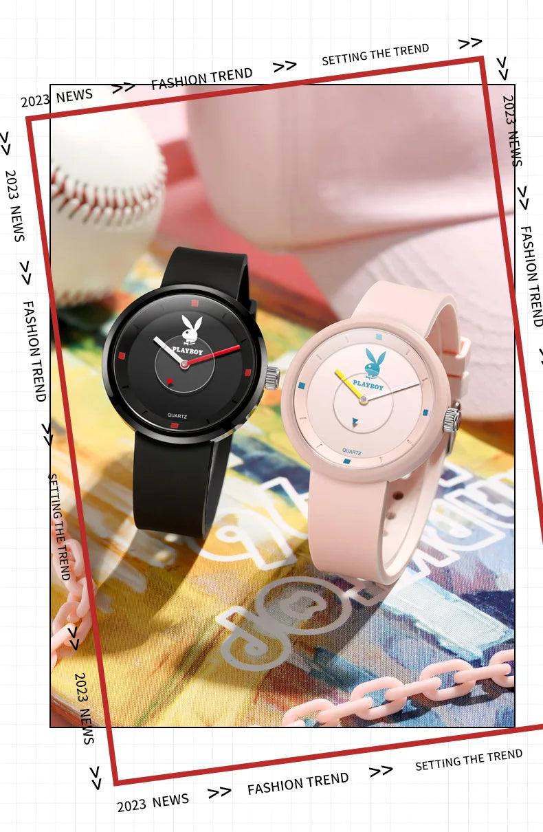 Original Silicone Strap Waterproof Quartz Simple Watches for Women - High Quality Elegant Fashion Lady WristWatches