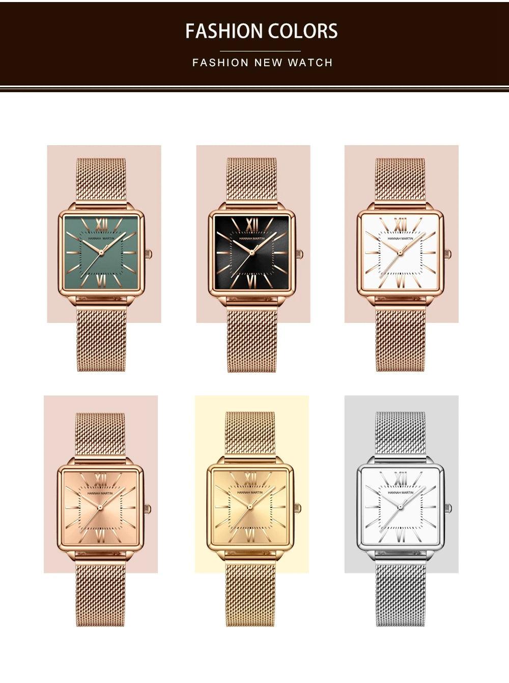 Luxurious Top Brand Elegant Quartz Movement Wristwatch New 3ATM Waterproof Fashion Original Women's Casual Watches