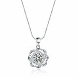 Sparkling Gra Certified Three-piece 1.0 Carat Moissanite Diamonds ring pendant necklace earrings Fine Jewellery Set - The Jewellery Supermarket