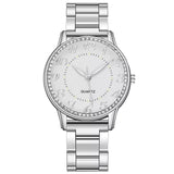 Elegant Dress Mesh Belt Rhinestones Quartz Watches  Luxury  Bracelet Quartz Watches for Women  BusinessClock Relogio Feminino