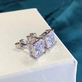 Dazzling 1.2-4 Carat Moissanite Diamonds Stud Earrings for Women and Men - Solid 925 Sterling Silver Fine Jewellery