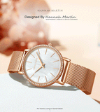 Luxury Elegant Women Watch Rhinestone Stainless Steel Fashion Japanese Quartz Movement Waterproof Ladies Wristwatches