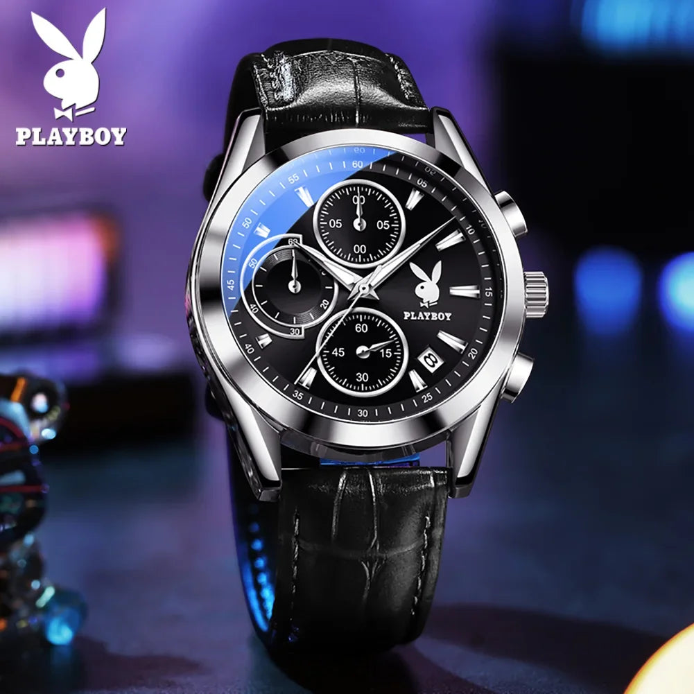 Super Casual Fashion Top Brand Stainless Steel Waterproof Multifunction Quartz Original Business Men's Wrist Watches