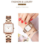 Simple Design Top Brand Stainless Steel Strap Quartz Ladies Watch - 3ATM Waterproof Multifunctional Women's Watches