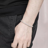 Sparkling 0.1ct 3mm D VVS1 Moissanite Diamonds Bracelet with GRA -  Sterling Silver Wedding Party Fine Jewellery - The Jewellery Supermarket