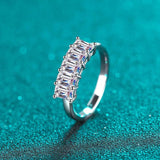.5CT Total Emerald Cut High Quality Moissanite Diamonds Half Eternity Anniversary - Luxury Jewellery