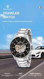 Maserati Hollowed Out automatic Mechanical Watch Europe and the United States Big Dial Leisure Business Wrist Watch
