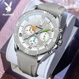 Stunning Top Brand Fashion Trend Elegant Original Silicone Strap Waterproof  Multifunction Quartz Wrist Watches