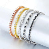 Sparkling 0.1ct 3mm D VVS1 Moissanite Diamonds Bracelet with GRA -  Sterling Silver Wedding Party Fine Jewellery - The Jewellery Supermarket